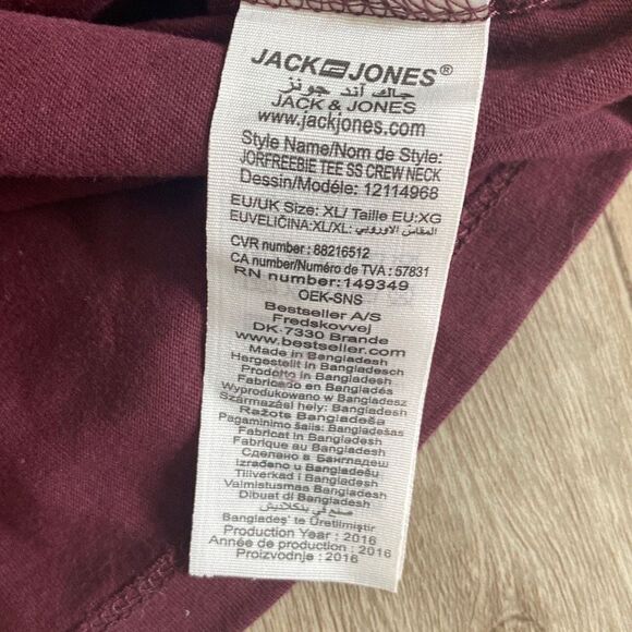 Jack & Jones Bundle 4 Cotton Graphic Tees XL - Picture 13 of 14